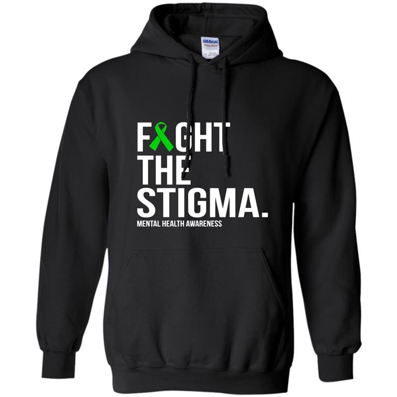 Fight the stigma green ribbon mental health Hoodie