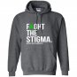 Fight the stigma green ribbon mental health Hoodie