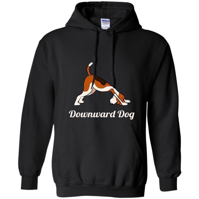 Funny yoga pose meditation animals downward dog Hoodie