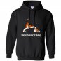 Funny yoga pose meditation animals downward dog Hoodie
