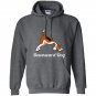 Funny yoga pose meditation animals downward dog Hoodie