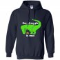 Green t rex the struggle is real funny dinosaur t-rex Hoodie