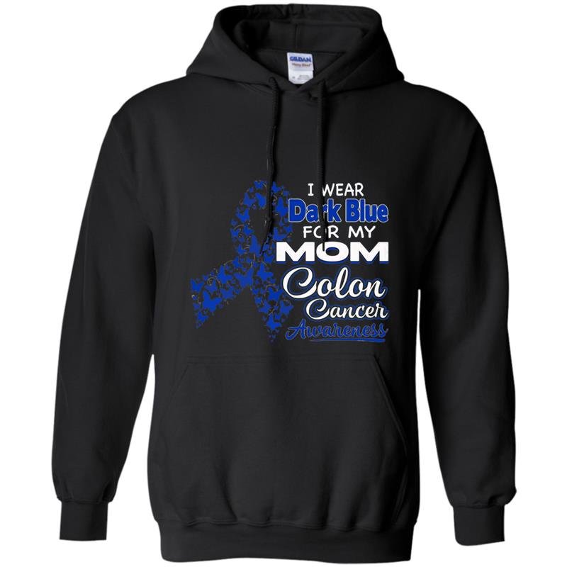 I wear dark blue for my mom colon cancer awareness Hoodie