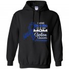 I wear dark blue for my mom colon cancer awareness Hoodie
