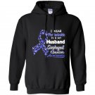 I wear periwinkle for my husband esophageal cancer Hoodie
