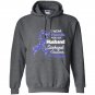 I wear periwinkle for my husband esophageal cancer Hoodie