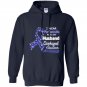 I wear periwinkle for my husband esophageal cancer Hoodie