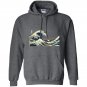 Japanese the great wave off kanagawa vintage art Hoodie