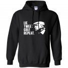 Lie tweet golf repeat donald trump Hoodie