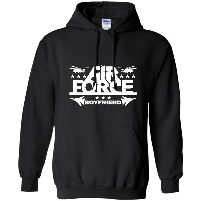 Mens proud air force boyfriend helicopters and planes Hoodie