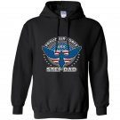 Mens proud air force step dad military airman pride Hoodie