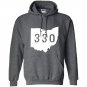 Ohio 330 area code akron oh graphic Hoodie