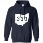 Ohio 330 area code akron oh graphic Hoodie