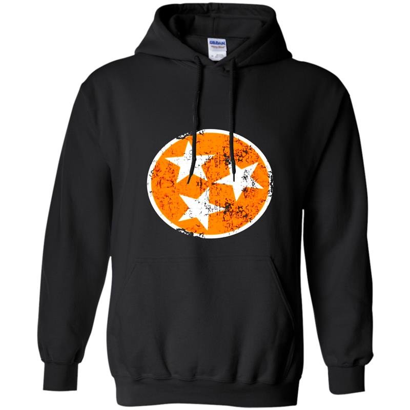 Orange white tennessee flag vintage grunge graphic Hoodie