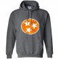 Orange white tennessee flag vintage grunge graphic Hoodie