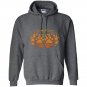 Paw print pumpkin halloween Hoodie