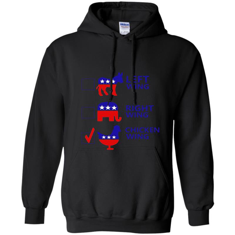 Political parties left wing right wing chicken wing Hoodie