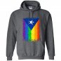 Puerto rican or cuban gay pride flag rainbow destroy Hoodie