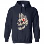Punk rock punks not dead skull mohawk style Hoodie