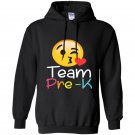 Team pre k teacher emoji hearts love back to school Hoodie