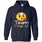 Team pre k teacher emoji hearts love back to school Hoodie