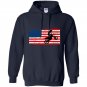 Usa veteran american flag motocross dirtbike vintage Hoodie