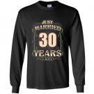 30th wedding anniversary just married 30 years ago Long Sleeve Gildan