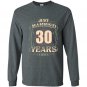 30th wedding anniversary just married 30 years ago Long Sleeve Gildan
