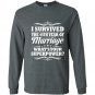 45th wedding anniversary gift ideas for her him i survived Long Sleeve Gildan