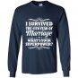 45th wedding anniversary gift ideas for her him i survived Long Sleeve Gildan