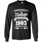 Born in 1983 vintage birthday made in 1983 Long Sleeve Gildan
