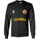 Colombia soccer hoodie no 9 colombian flag camiseta futbol Long Sleeve Gildan