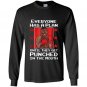 Everyone has a plan until they get punched in the mouth shir Long Sleeve Gildan
