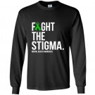 Fight the stigma green ribbon mental health Long Sleeve Gildan