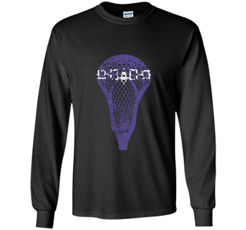 Flag of the iroquois lacrosse Long Sleeve Gildan