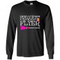 Frequent flyer witch funny cute halloween Long Sleeve Gildan