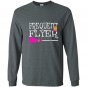 Frequent flyer witch funny cute halloween Long Sleeve Gildan