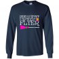 Frequent flyer witch funny cute halloween Long Sleeve Gildan