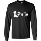 Funny marine love marine marine gifts Long Sleeve Gildan