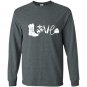 Funny marine love marine marine gifts Long Sleeve Gildan