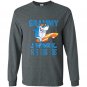 Grammy shark doo doo doo shark sunglasses Long Sleeve Gildan