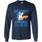 Grammy shark doo doo doo shark sunglasses Long Sleeve Gildan