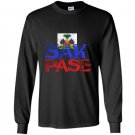 Haitian sak pase pride flag tee i love haiti roots Long Sleeve Gildan