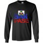 Haitian sak pase pride flag tee i love haiti roots Long Sleeve Gildan