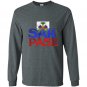 Haitian sak pase pride flag tee i love haiti roots Long Sleeve Gildan