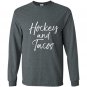 Hockey tacos mexican slate Long Sleeve Gildan