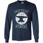Hottest thing in the forge funny blacksmith tee Long Sleeve Gildan