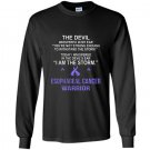 I am the storm esophageal cancer warrior Long Sleeve Gildan