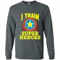 I train super heroes for awesome teachers Long Sleeve Gildan