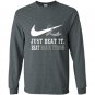 Just beat it beat brain tumor Long Sleeve Gildan